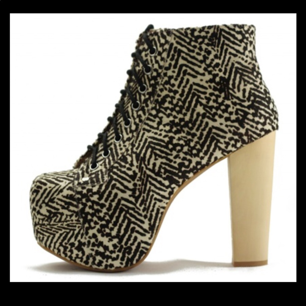 Jeffrey Campbell Lita Fur Combat Boot